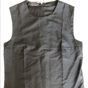 Prada seta plissé silk blend top